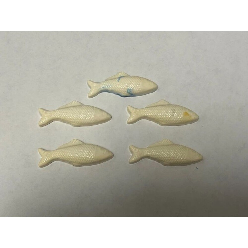 Handmade Resin Fish Fridge Magnets – Set of 5